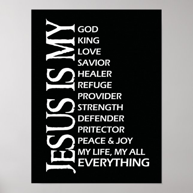 Poster Jésus est mon (Devant)
