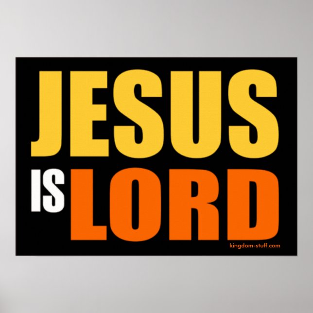 Poster Jésus est Seigneur (Devant)