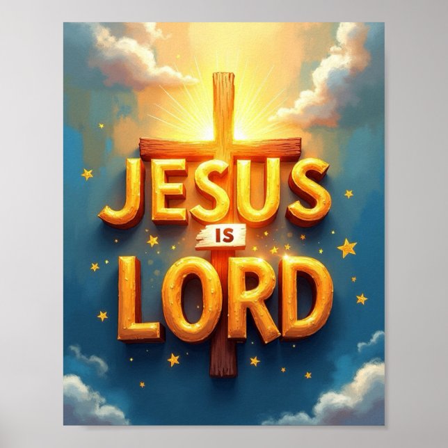 Poster Jésus est Seigneur (Devant)
