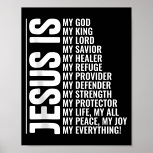Poster Jésus est tout christianisme inspirant foi