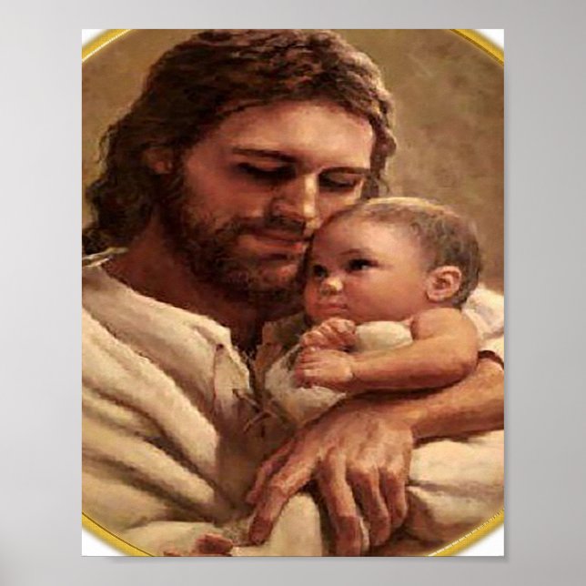 Poster Jésus et enfant (Devant)