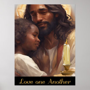Poster Jésus et l'enfant Christian Poser