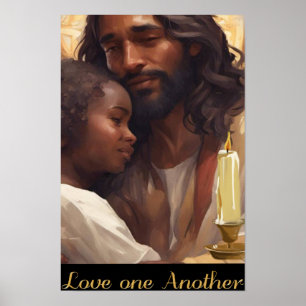 Poster Jésus et l'enfant Christian Poser