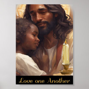 Poster Jésus et l'enfant Christian Poser