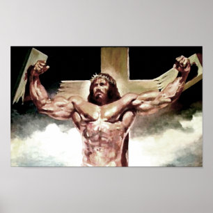 Poster Jésus fort