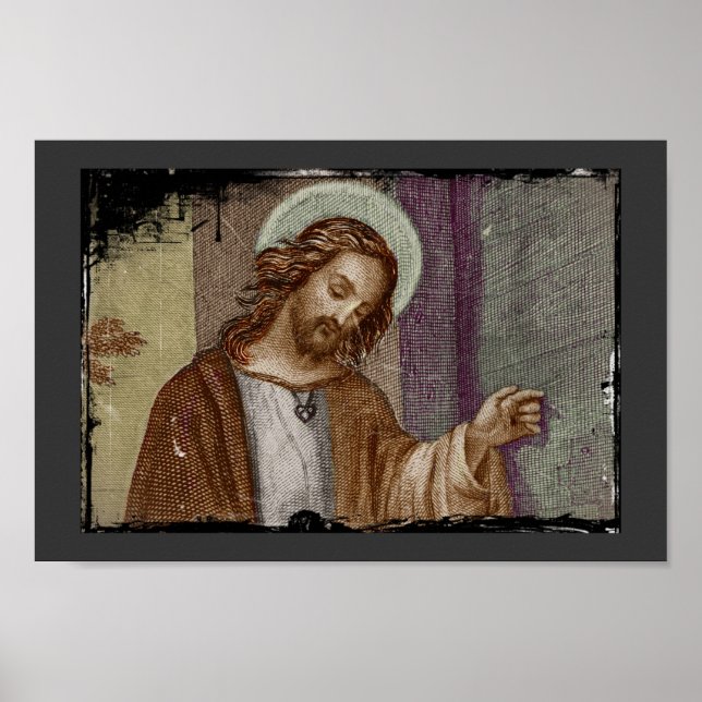 Poster Jésus frappe à la porte (Devant)