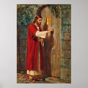 Poster Jésus frappe à la porte