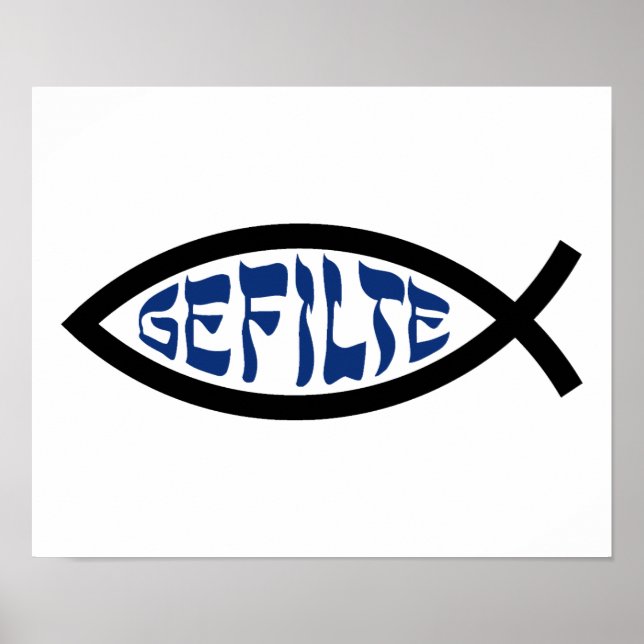 Poster Jesus Gefilte Fish - Humour de la Pâque juive (Devant)