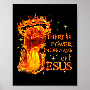 Poster Jésus Il y a du pouvoir dans le nom de Jésus Chris