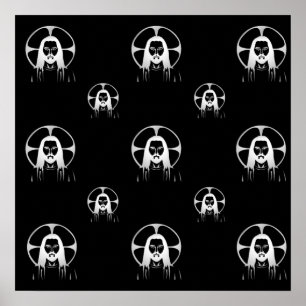 Poster Jesus in Silver