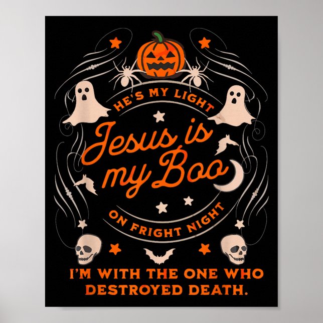 Poster Jesus Is My Boo Soky Christian Funny Halloween  (Devant)