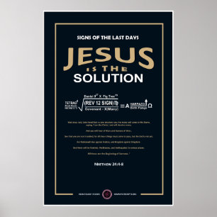 Poster Jesus is the Solution