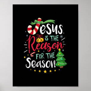 Poster Jésus La Raison De La Saison Christian Christma