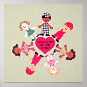 Poster Jesus Loves the Little Children