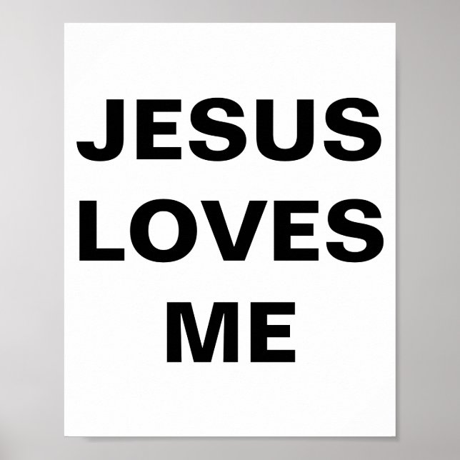Poster "Jésus m'aime" (Devant)
