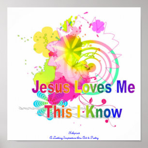 Poster Jésus m'aime