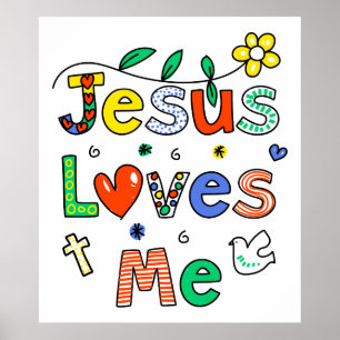 Poster Jésus m'aime