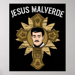 Poster Jésus Malverde Religion Mexique Don Jésus Malverde