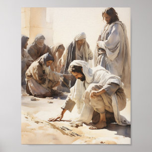 Poster Jésus Mur Art - Décor de maison inspiré de la foi,