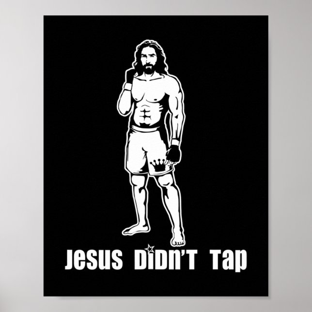 Poster Jésus n'a pas tapé le T-shirt MIXED MARTIAL ARTJés (Devant)