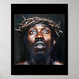 Poster Jésus Noir, Christianisme, Église, Christ, Jésus _