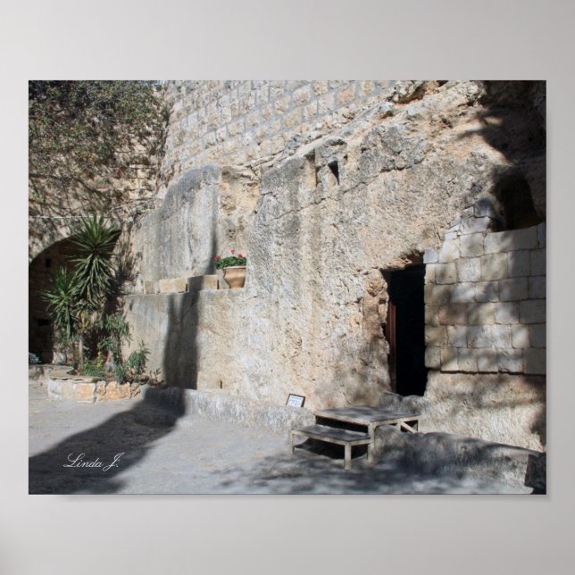 Poster Jesus Open Tomb Israël Canvas Print (Devant)
