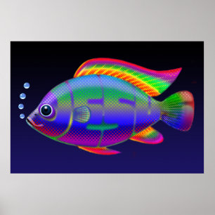 Poster Jésus Poisson