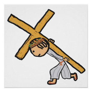 Poster Jésus Portant La Croix