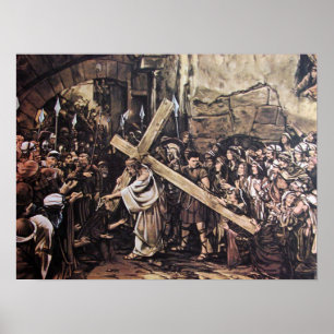 Poster Jésus portant la croix