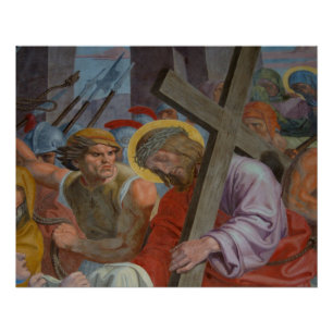 Poster Jésus Portant Sa Croix