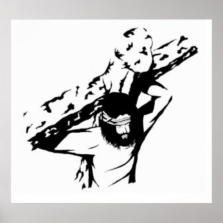 Poster Jésus Porte Sa Croix
