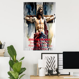 Poster Jésus prit les ongles