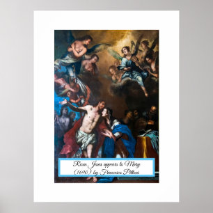 Poster Jésus ressuscité apparaît à Marie