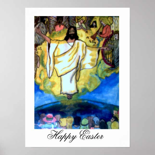 POSTER JÉSUS RETOURNE L'AFFICHAGE DE PÂQUES (Devant)