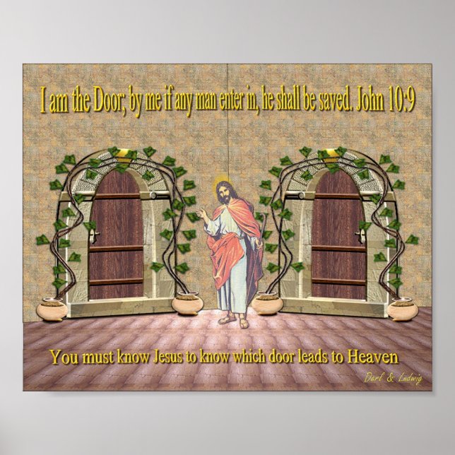 Poster Jésus sauve (Devant)