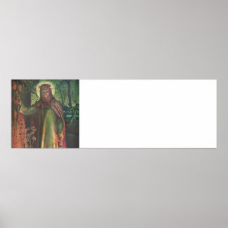 Poster Jésus se tient à la porte et frappe