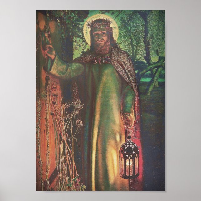 Poster Jésus se tient à la porte et frappe (Devant)