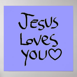 Poster Jésus t'aime