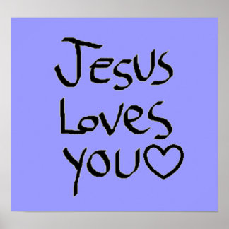 Poster Jésus t'aime