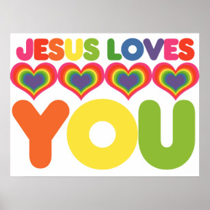 Poster Jésus t'aime
