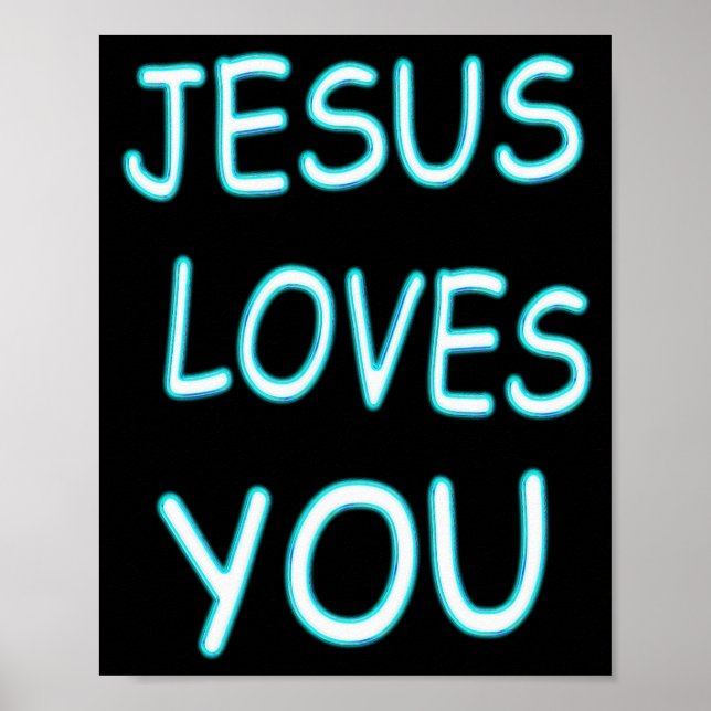 Poster Jésus t'aime (Devant)