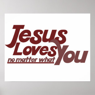 Poster Jésus t'aime