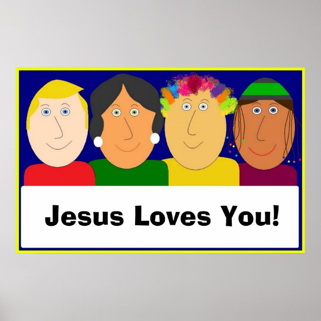 Poster Jésus T'Aime ! (Devant)