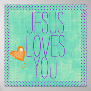 Poster Jésus t'aime