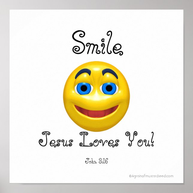 Poster Jésus t'aime (Devant)