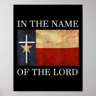 Poster Jésus Texas chrétien