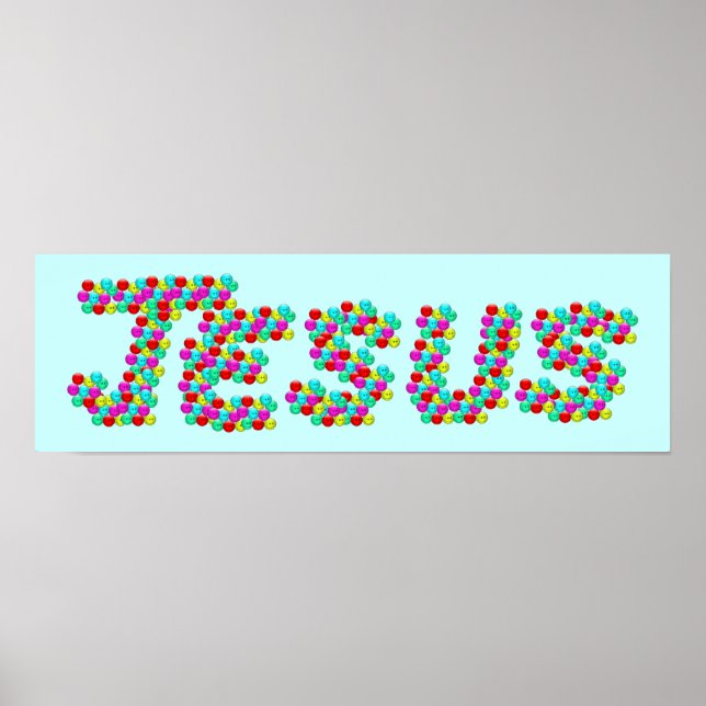 Poster JÉSUS - Visages (Devant)