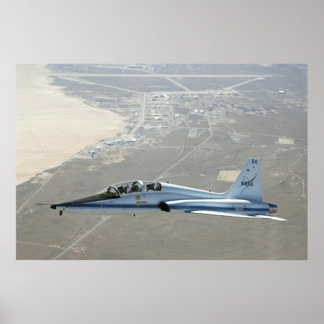 Poster Jet d'entraînement de talon T-38 de Dryden en vol (Devant)