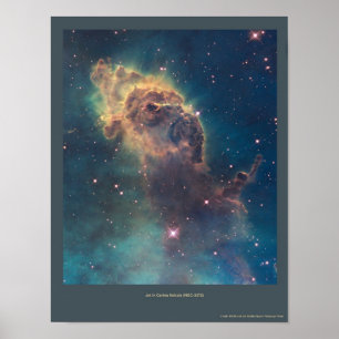 Poster Jet en Caroline nébuleuse (NGC 3372)