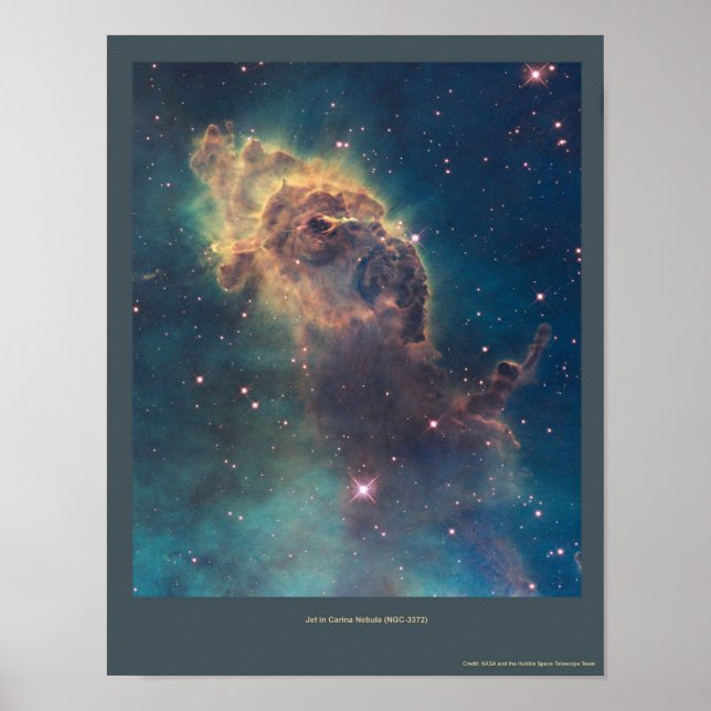 Poster Jet en Caroline nébuleuse (NGC 3372) (Devant)